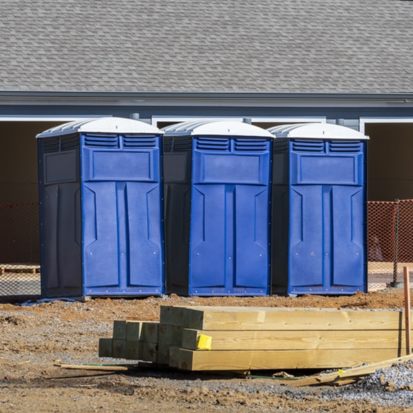 is there a specific order in which to place multiple porta potties in Pixley California